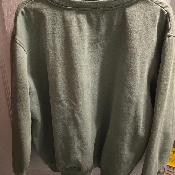 2X women's green button up sweatshirt - Picture 3 of 3